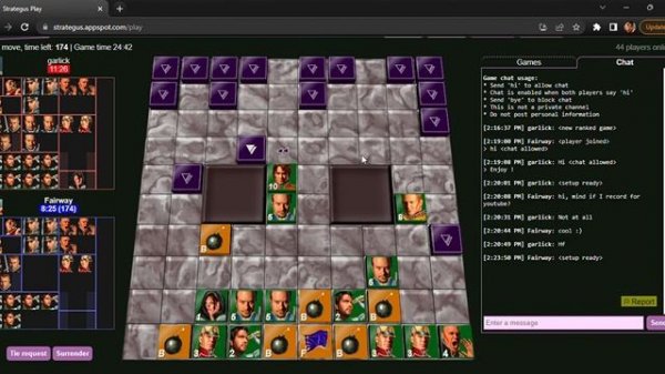 Stratego - Ranked Game on Strategus #29 - Fairway v Garlick