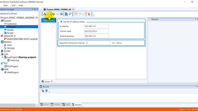 Delta DXMC control MS300 VSD via EtherCAT смотреть онлайн