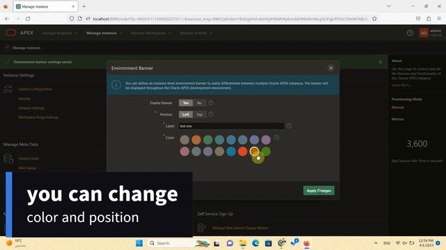 Set Up Environment Banner in Oracle APEX смотреть онлайн