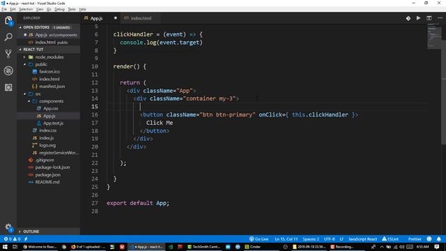 8 Event Handler in React in Bangla | How to Handle Events in React 16 смотреть онлайн