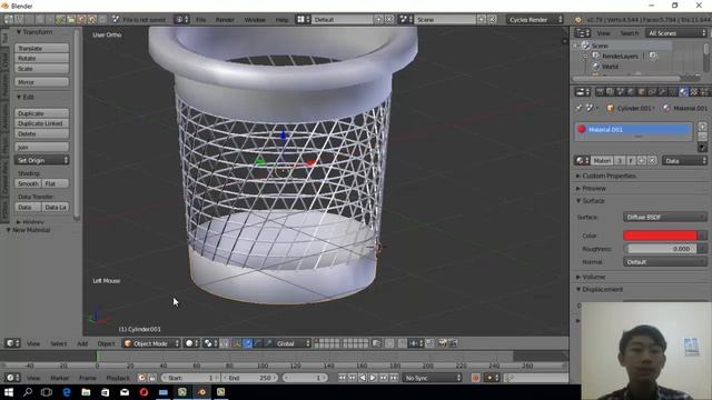#6 TUTORIAL MEMBUAT TEMPAT SAMPAH PADA BLENDER 3D 2.79b смотреть онлайн