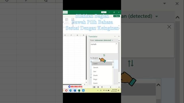 Cara Translate Bahasa Indonesia Ke Semua Bahasa Di Ms. Excel смотреть онлайн