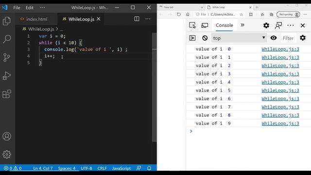 Javascript Tutorial Basics: Part14 While do While Loop смотреть онлайн