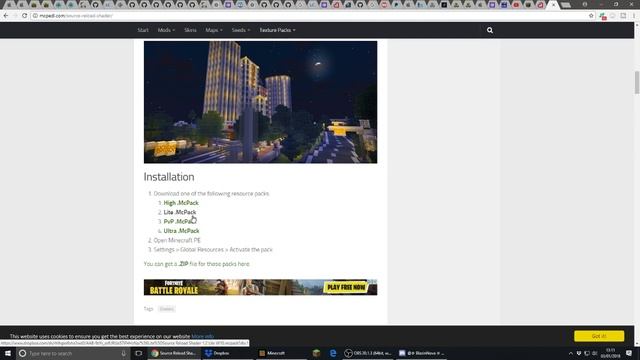How to get Shaders in Minecraft Windows 10 edition!? смотреть онлайн
