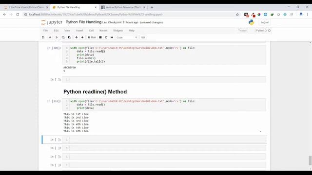 105 - Python File Handling - readline() Method смотреть онлайн