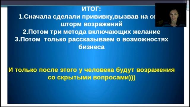 Работа с возражениями Анна Гаврилова