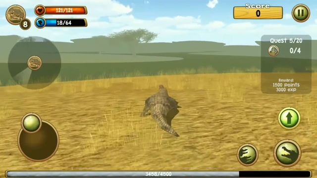 Wild Crocodile Simulator 3D Gameplay Walkthrough #3 | Crocodile Simulator смотреть онлайн