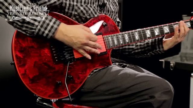 ESP Gary Holt Signature EC Electric Guitar, Liquid Metal Lava смотреть онлайн