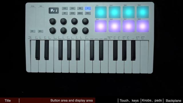 SMK-25 MIDI Keyboard Panel Introduction