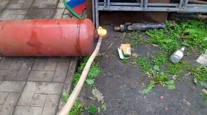 как разрезать газовый баллон и подготовить к сварочным работам.