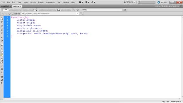 Dreamweaver Tutorial: Create Gradients with CSS -HD- смотреть онлайн