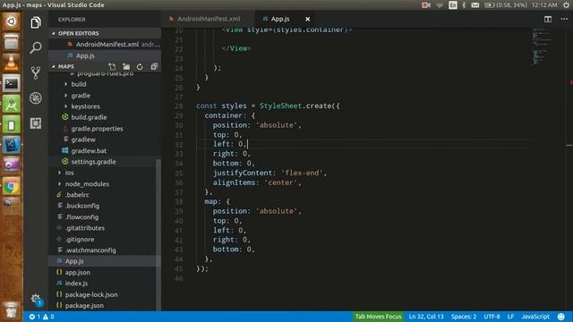 React-Native tutorial # 32 google maps in android смотреть онлайн