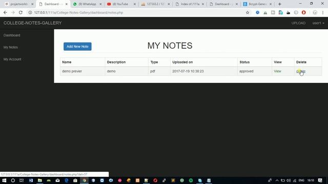 Online Notes Sharing Platform PHP Mysql Project смотреть онлайн