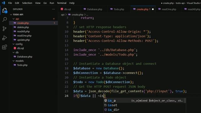 Create a CRUD REST API with PHP & MariaDB смотреть онлайн