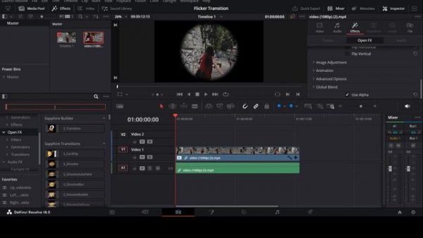 FISH EYE Effect in DaVinci Resolve 18