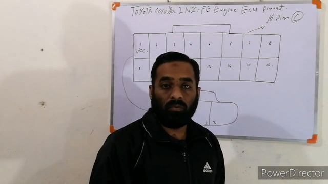 Toyota crolla 2NZ-FE Engine control module wiring diagram. смотреть онлайн