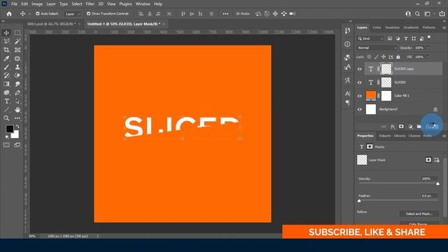 Sliced Text Effect | Photoshop Tutorial смотреть онлайн