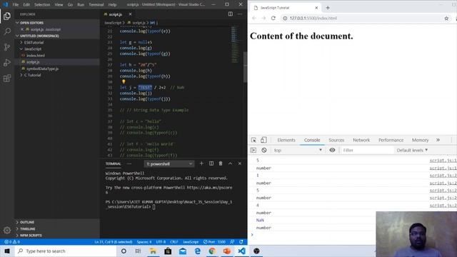 Lecture 6.8: Primitive Datatypes in JavaScript | Learn JavaScript Programming | ECMAScript 2015 |ES смотреть онлайн