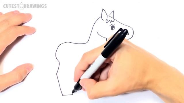 How to draw a Horse Step by Step | Horse Drawing Lesson смотреть онлайн