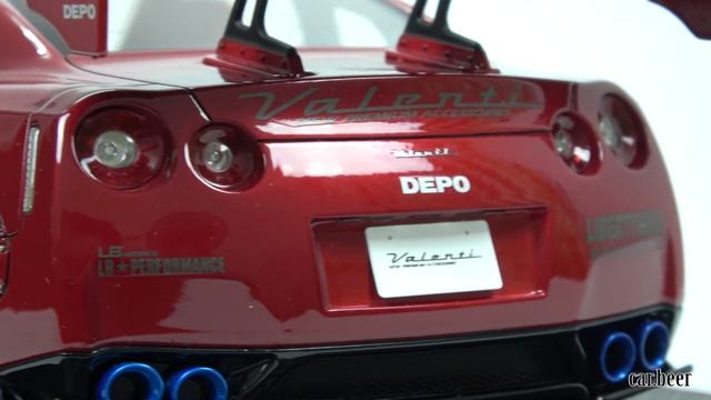 1/18 Ignition Model Liberty Walk LB-Works Nissan GT-R (R35) Red review - 4K video смотреть онлайн