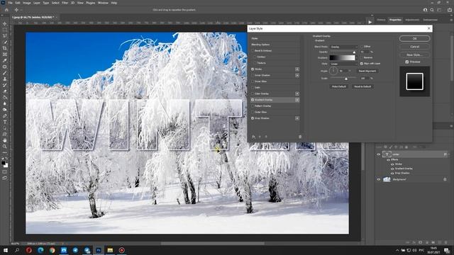 Photoshop Tutorial: Transparent Text Effect | Прозрачный текст смотреть онлайн
