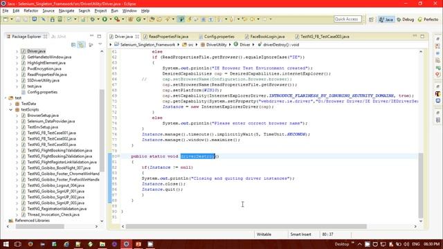 Singleton design pattern in Selenium Webdriver смотреть онлайн