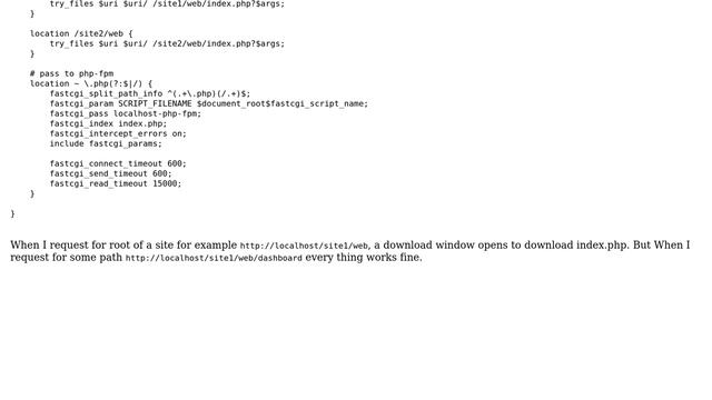 DevOps & SysAdmins: Nginx localhost multi site downloads php files instead of executing смотреть онлайн