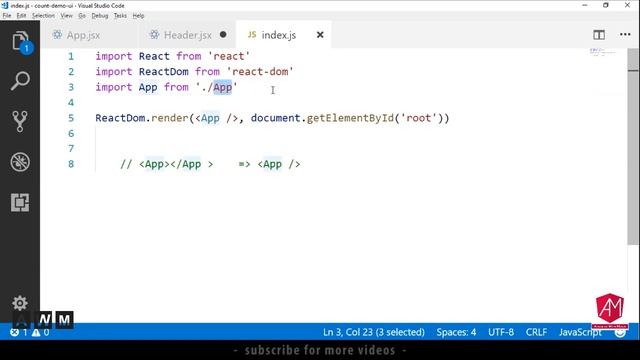 Counter Application Part 1 | ReactJS смотреть онлайн