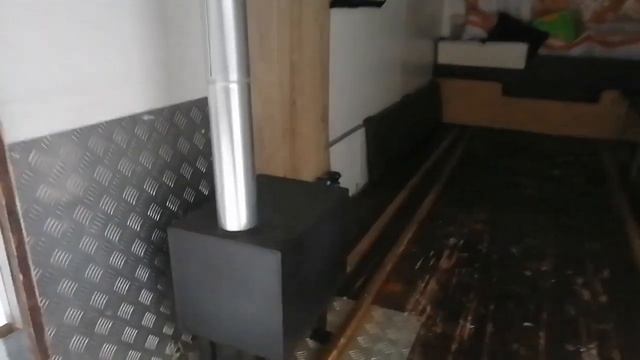установка печки в прицеп. смотреть онлайн