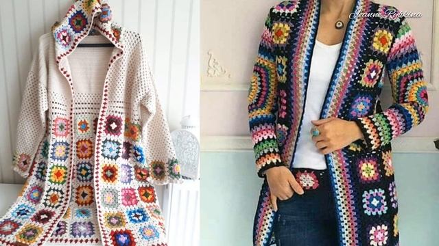 Осень и бабушкин квадрат - вяжем яркие и стильные вещи.