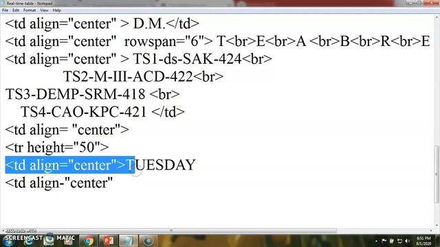 HTML Table -tags Table-Creation 2 -Tutorial 6 смотреть онлайн