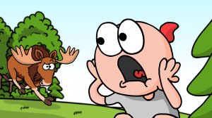 КАК ЛОСЬ ЧУТЬ НЕ УБИЛ МЕНЯ ! ? (Анимация)