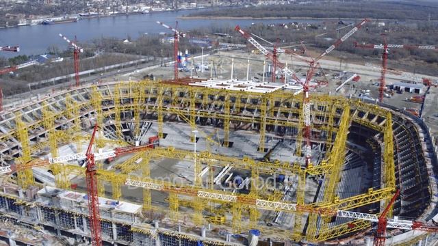 Строительство Ростовского стадиона Арена к ЧМ2018 смотреть онлайн