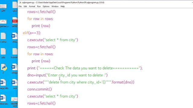 Performing Insert, Update, Delete, Select queries using cursor | Interface Python with MariaDB смотреть онлайн