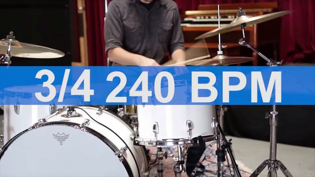 🔴 240 BPM 3/4 Alternative Drums Metronome смотреть онлайн