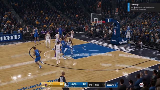 NBA LIVE 19 Lakers vs Mavs Gameplay PS4 Pro смотреть онлайн