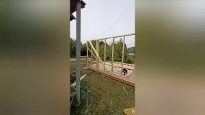 Каркасный гараж 6х5. Строим за деньги. Часть 1