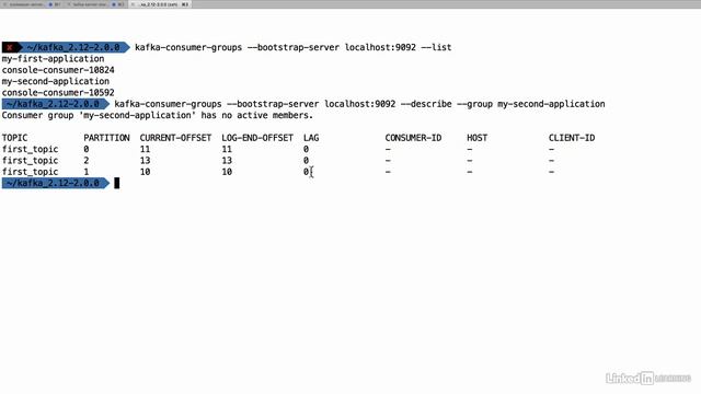 04 CLI 006 Kafka consumer groups CLI смотреть онлайн