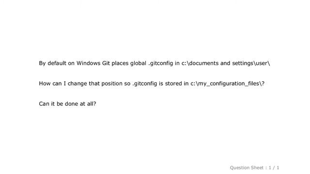 Windows : Changing .gitconfig location on Windows смотреть онлайн