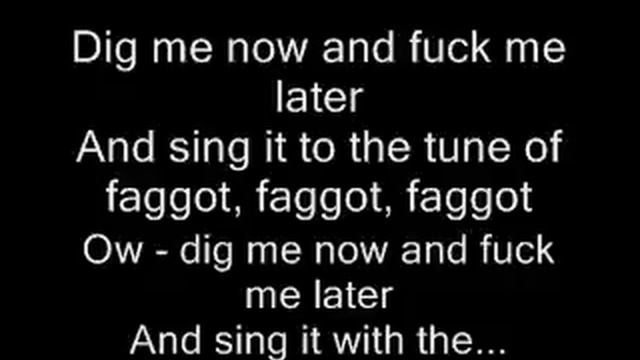 Faggot - Lyrics