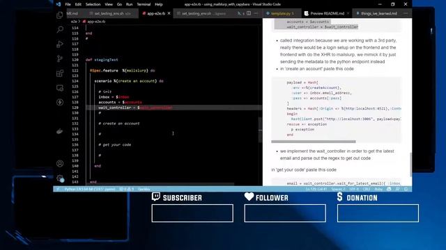 Using Mailslurp API with Ruby and Python Part 2 E2E Integration Test смотреть онлайн