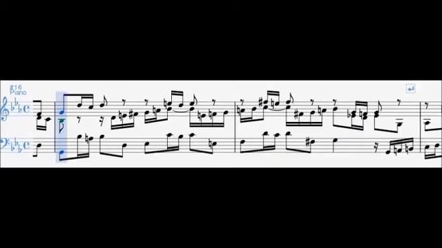 J. S. Bach - Fuga n.2 - C. B. Temperato (1° Vol.) Spartito Tutorial смотреть онлайн