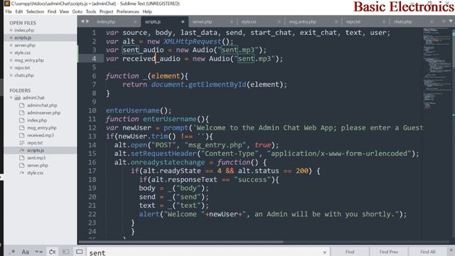 Web Chat Application Part 7 - Adding Sound Effects | Live Chat Application | JavaScript | CSS | HTM смотреть онлайн