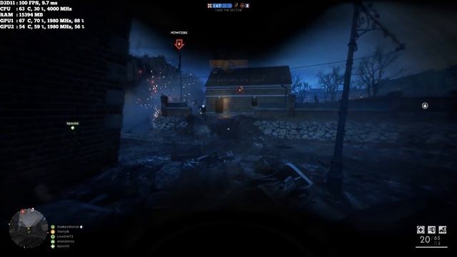 RTX 2080 Ti SLI (NVLink) Battlefield 1 4K PC Gameplay | ThirtyIR смотреть онлайн