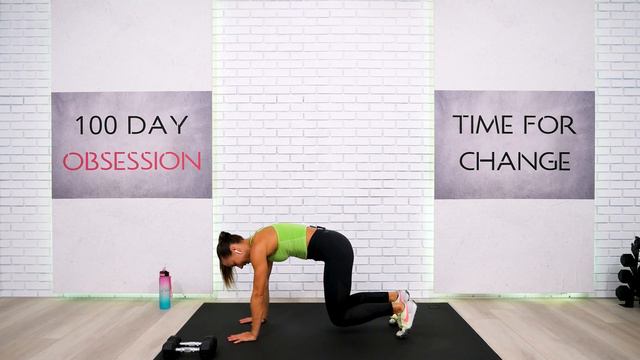 POWER STRENGTH HIIT WITH WEIGHT | 100 DAY OBSESSION Day 76 смотреть онлайн