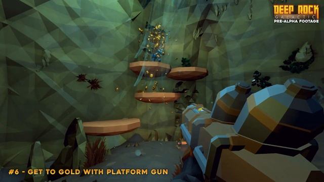 Deep Rock Galactic - Pre-Alpha Footage #6 - Get to Gold with Platform Gun смотреть онлайн