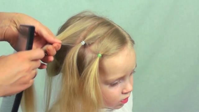 Прическа в садик (школу) за 5 минут #5 смотреть онлайн