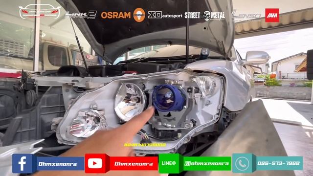 อัพเกรดไฟหน้าtoyota camry acv40 ตัวเลี้ยวตาม เข้าระบบ100% смотреть онлайн