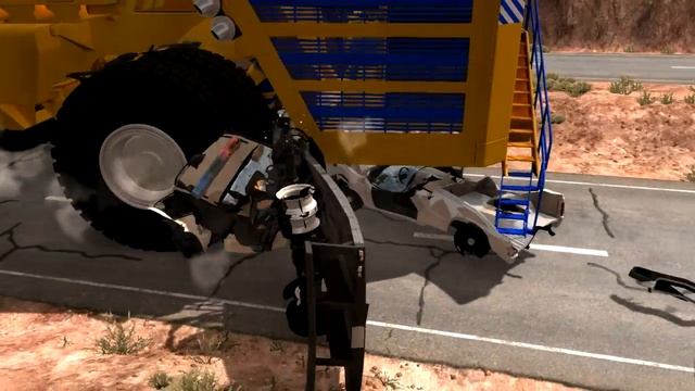 200 MPH Bus High Speed Crash Testing - BeamNG Drive смотреть онлайн