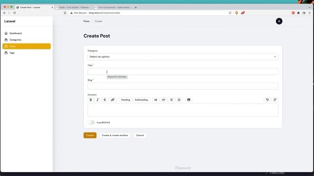 4 Posts And Tags Filament Resource | Laravel Filament Tutorial